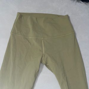 Green size 8 lululemon leggings worn 1 time align